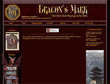 Tablet Screenshot of dragonsmark.com